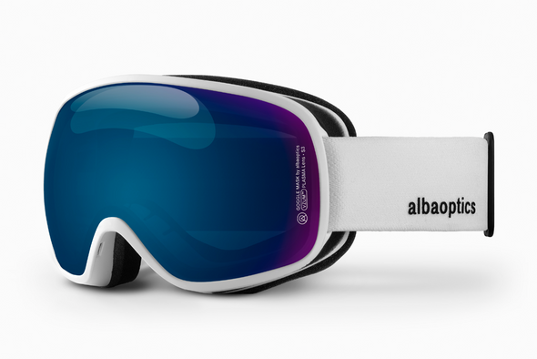 ALBA OPTICS - GOGGLE Mask WHT VZUM PLASMA